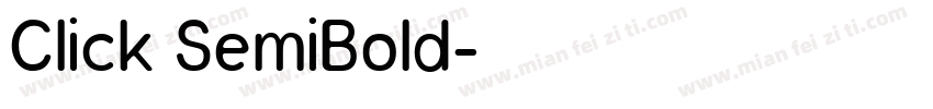 Click SemiBold字体转换